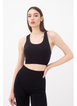 Sporty Microfibre Tops TOP ENERGY (black)