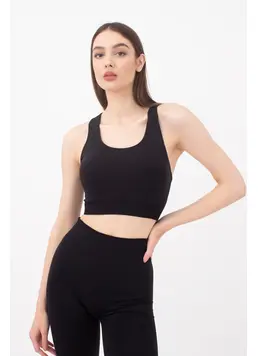 Sport-Oberteil aus Mircofaser TOP ENERGY (black)