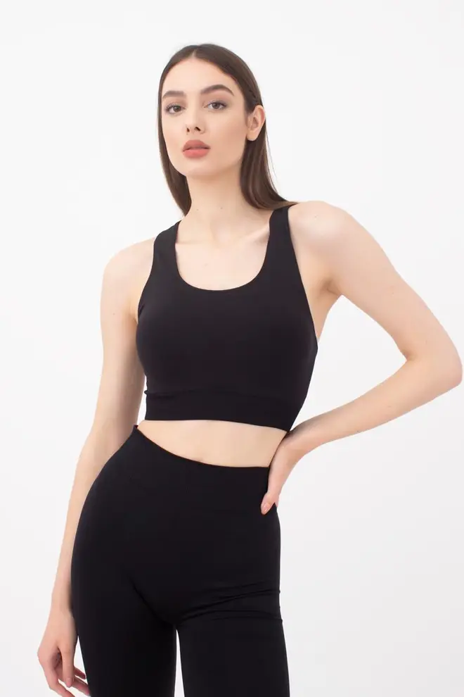 Sport-Oberteil aus Mircofaser TOP ENERGY (black)