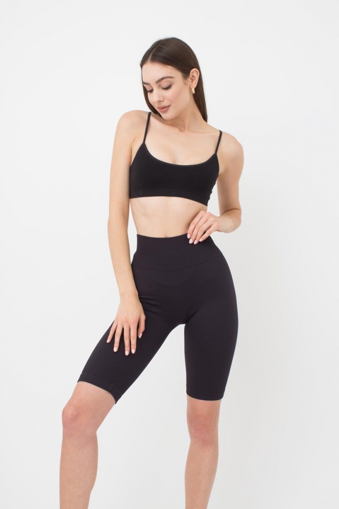 Ribbed Cycling Shorts TRACKS RIB (black)
