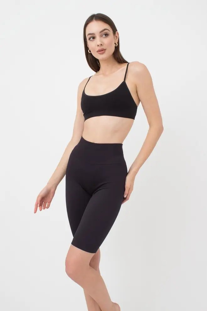 Ribbed Cycling Shorts TRACKS RIB (black)