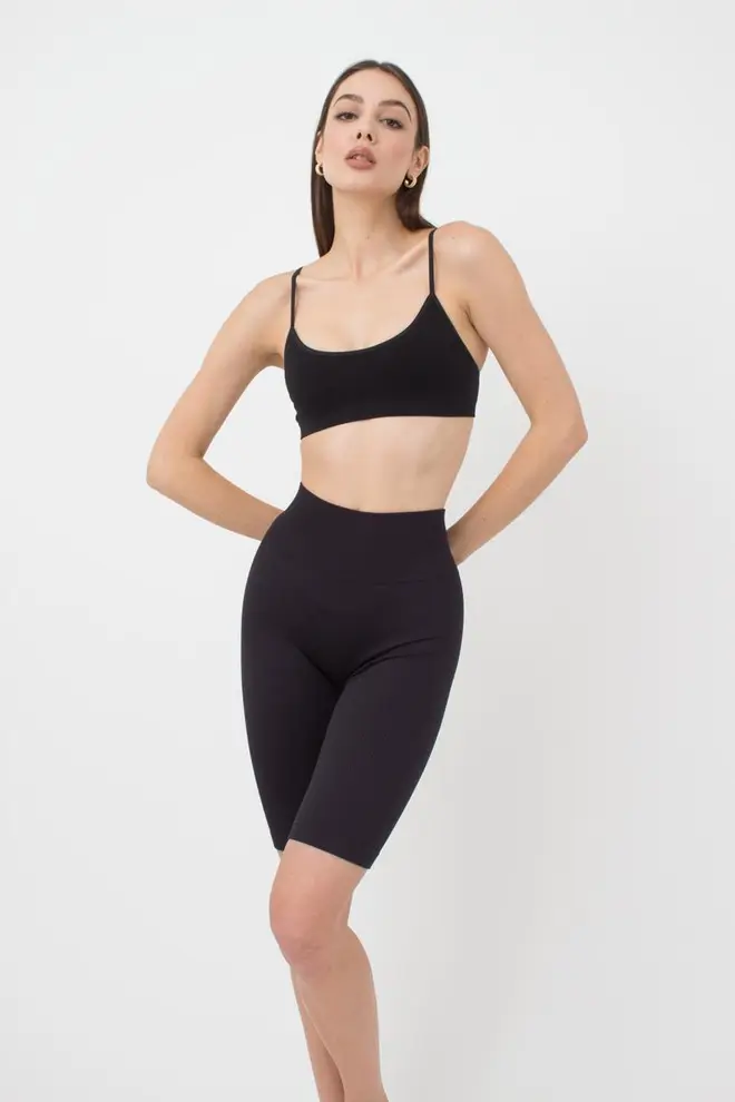 Ribbed Cycling Shorts TRACKS RIB (black)