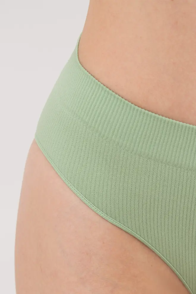 Seamless Ribbed Brazilian Briefs BRASILIAN BRIEFS RIB (kohlrabi)