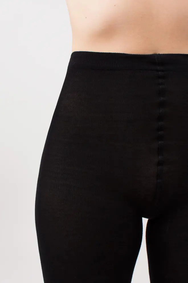 Warm cotton tights LUCKY COTTON 200 (nero)