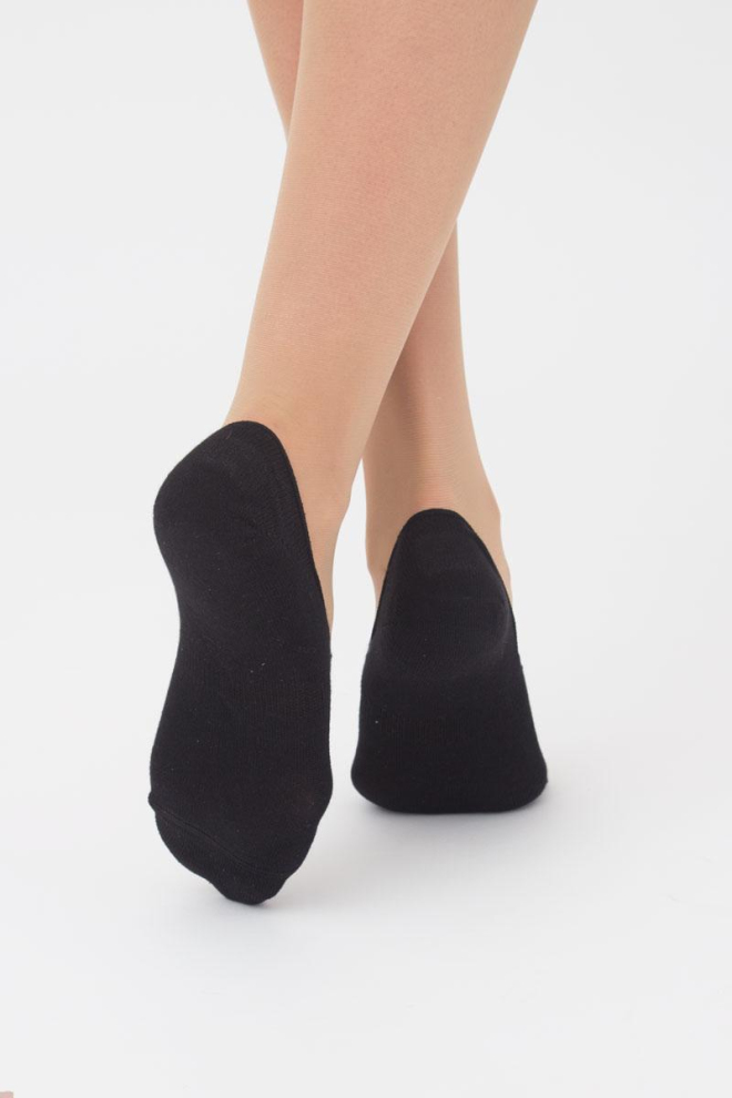 Füßlinge aus Baumwolle WF1 CLASSIC (black)