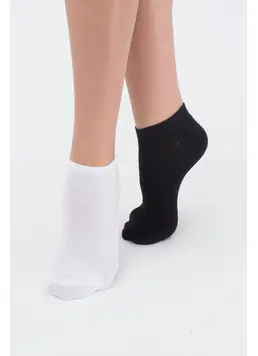 2 Pack Baumwollesocken WS1 CLASSIC (black/white)