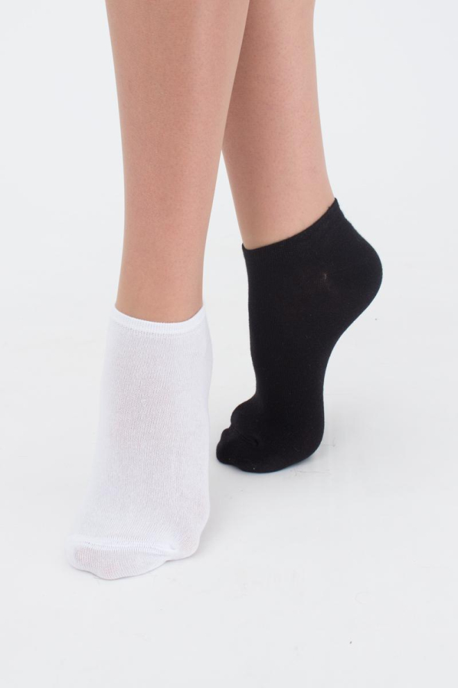 Cotton Socks 2 Pack WS1 CLASSIC (black/white)