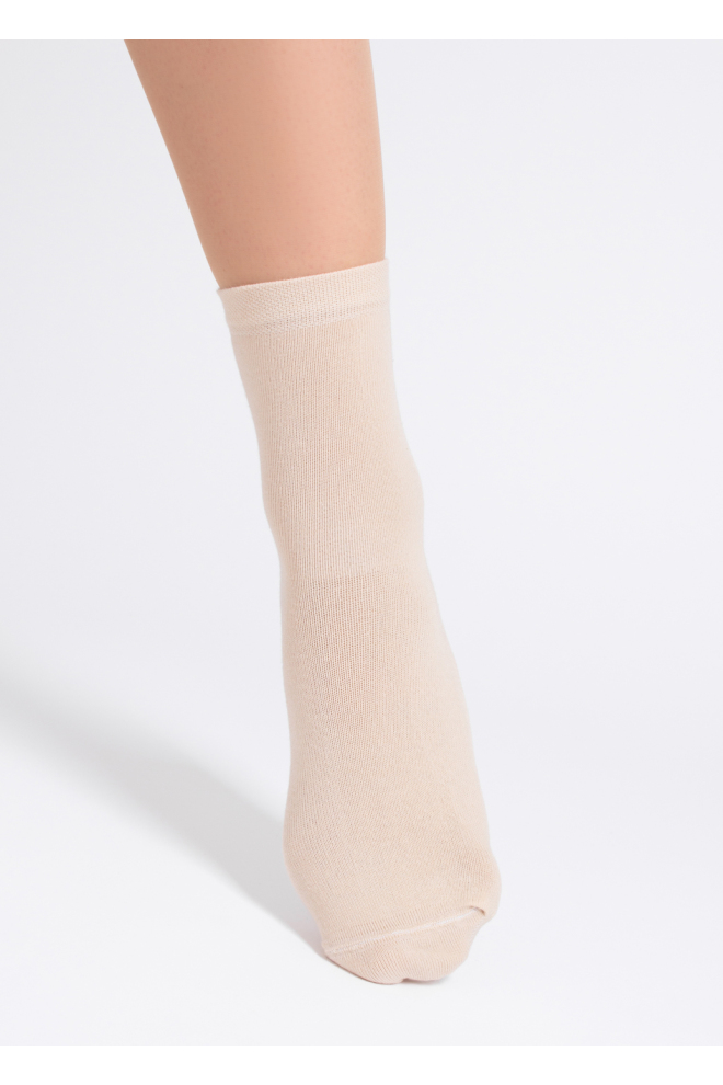 2 Pack Hohe socken aus Baumwolle WS3 CLASSIC (chocolate/sand)