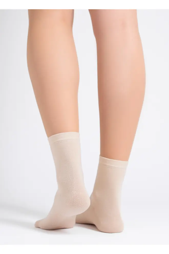 2 Pack Cotton High Socks WS3 CLASSIC (chocolate/sand)