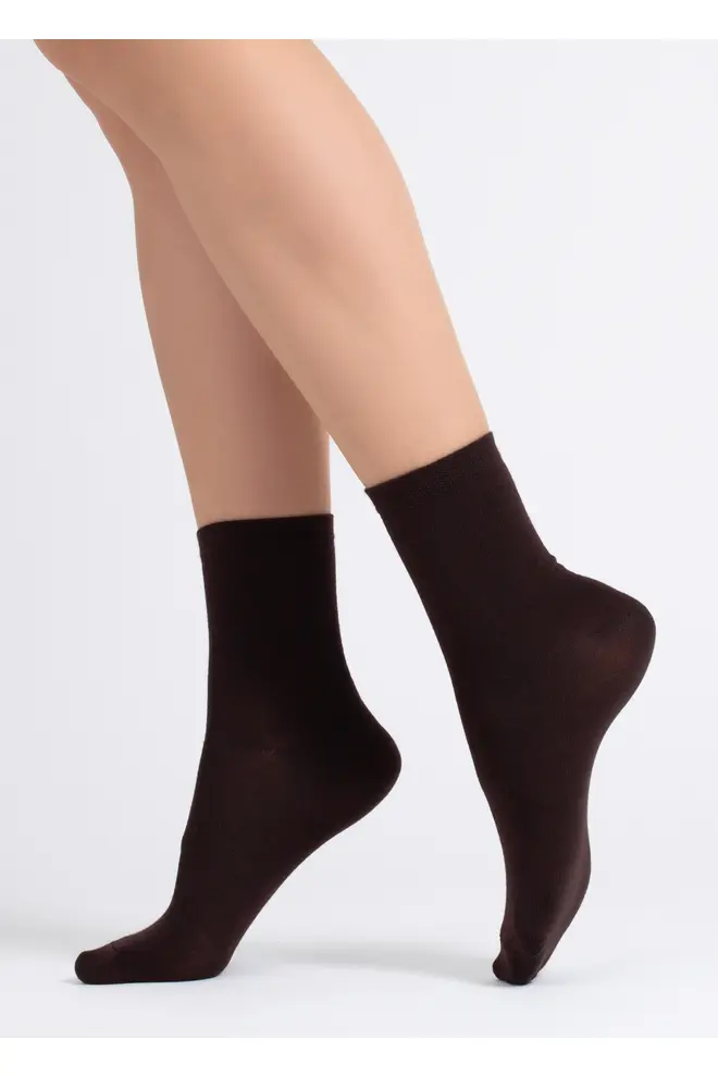 2 Pack Cotton High Socks WS3 CLASSIC (chocolate/sand)