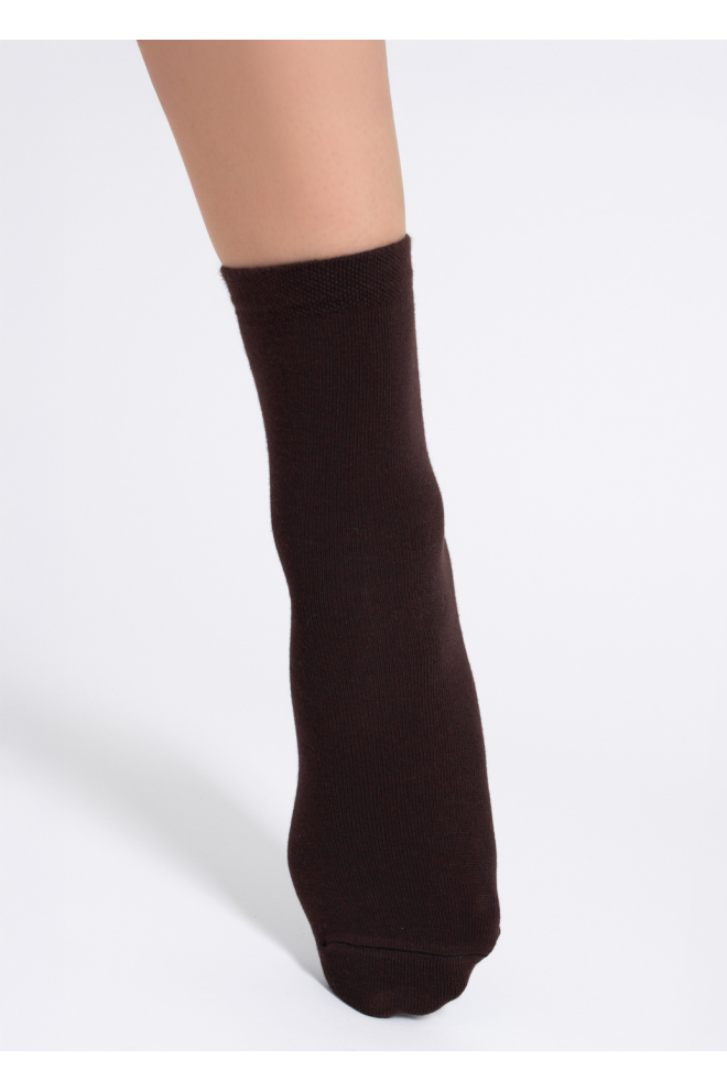 2 Pack Hohe socken aus Baumwolle WS3 CLASSIC (chocolate/sand)