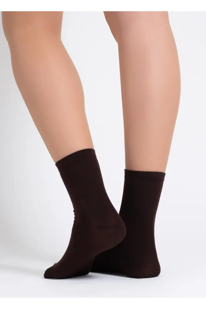 2 Pack Cotton High Socks WS3 CLASSIC (chocolate/sand)