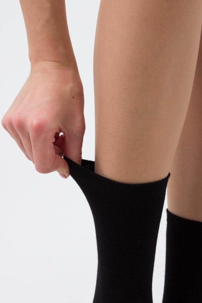 2 Pack Hohe socken aus Baumwolle WS3 CLASSIC (black/black)