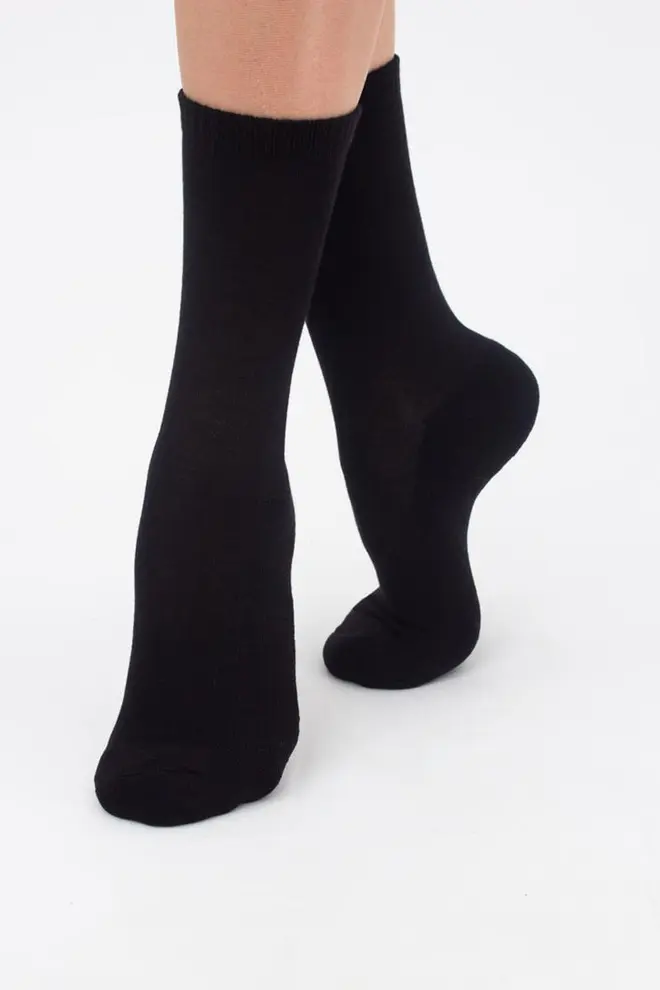 Warm Women’s Socks Ws3 terry classic 003 Giulia (black)