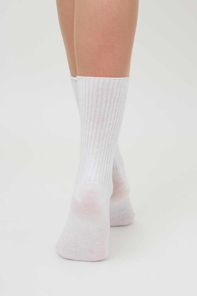 High ribbed women's socks WS4 RIB (black)