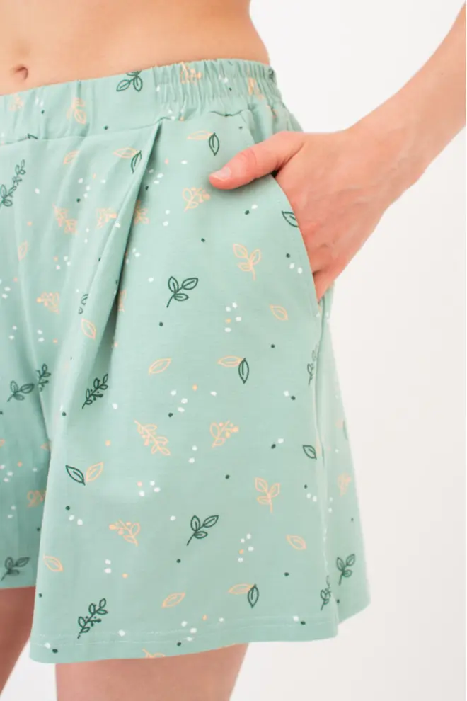 Cotton Pyjamas  SERENE GREENS 6128/010 (muted mint/peach)