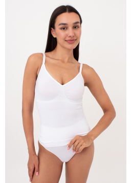 Nahtloses Unterhemd mit leichter Shaping-Wirkung – CAMI SHAPEWEAR (white)