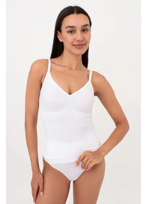 Nahtloses Unterhemd mit leichter Shaping-Wirkung – CAMI SHAPEWEAR (white) Nahtloses Unterhemd mit leichter Shaping-Wirkung – CAMI SHAPEWEAR (white)