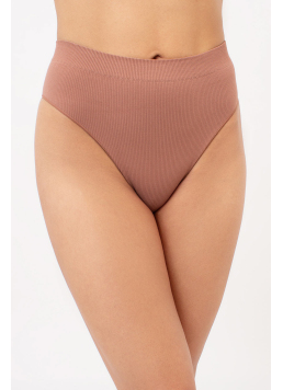 Seamless Ribbed Brazilian Briefs BRASILIAN BRIEFS RIB (mokko)