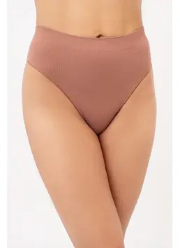 Seamless Ribbed Brazilian Briefs BRASILIAN BRIEFS RIB (mokko)