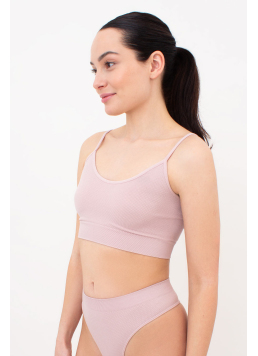 Seamless Top with Grainy Texture CAMI TOP GRAIN (burnished lilac)