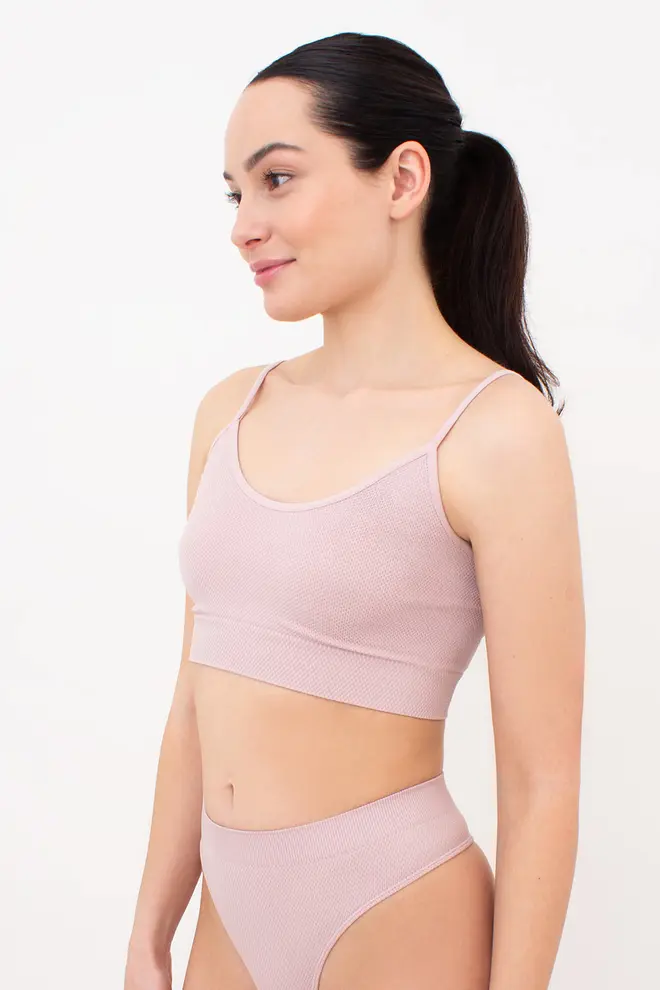 Nahtloses Top mit körniger Textur CAMI TOP GRAIN (burnished lilac)