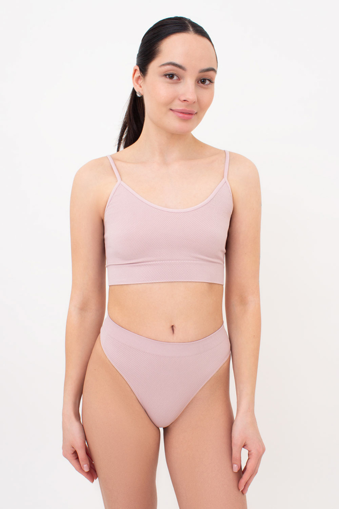 Seamless Top with Grainy Texture CAMI TOP GRAIN (burnished lilac)