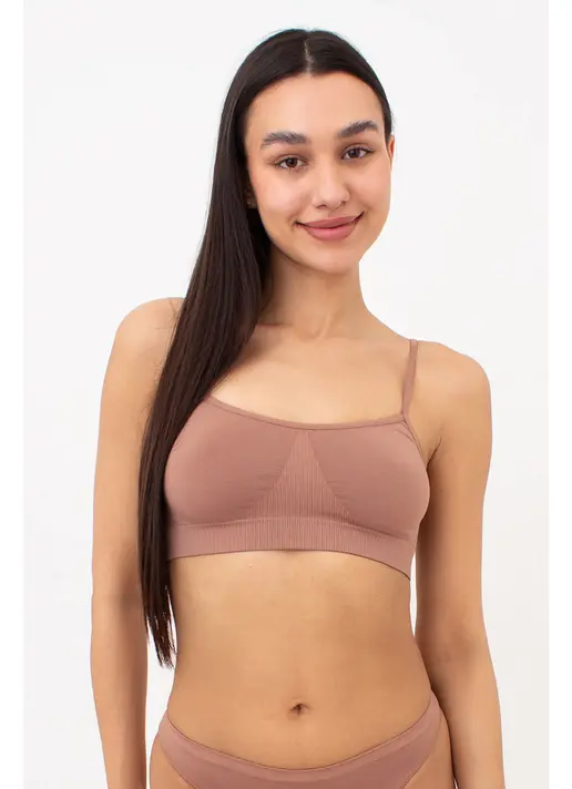 Nahtloses Trägertop CAMI TOP (mokko) Nahtloses Trägertop CAMI TOP (mokko)