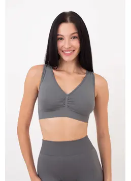 Nahtloses Push-up-Oberteil TOP SHAPE (poppy seed)