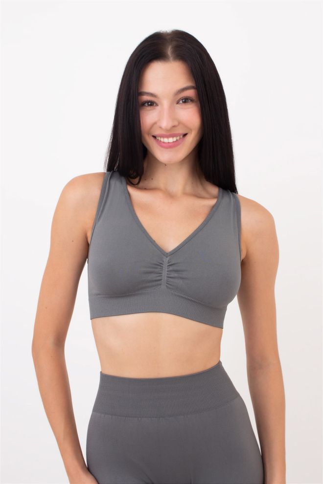 Seamless Push-up Top TOP SHAPE (poppy seed)