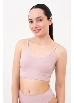 Nahtloses Top mit strukturiertem Zopfmuster CAMI TOP BRAID (burnished lilac)