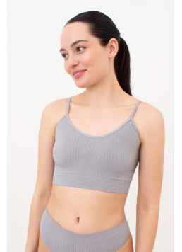 Seamless Top with Textured Plait Pattern CAMI TOP BRAID (griffin)