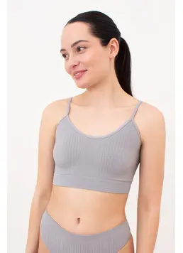 Seamless Top with Textured Plait Pattern CAMI TOP BRAID (griffin)