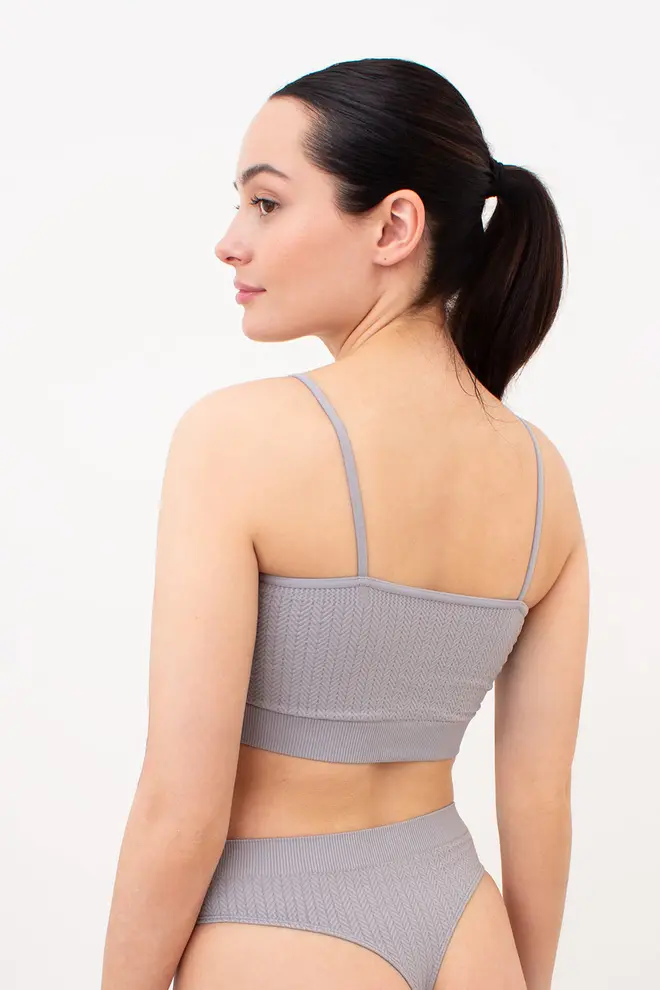 Seamless Top with Textured Plait Pattern CAMI TOP BRAID (griffin)