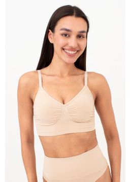 Seamless top with light shaping effect  BRA SHAPEWEAR (light nude)