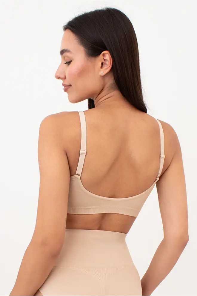 Seamless top with light shaping effect  BRA SHAPEWEAR (light nude)