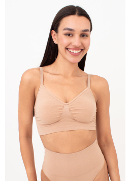 Seamless top with light shaping effect  BRA SHAPEWEAR (nude)