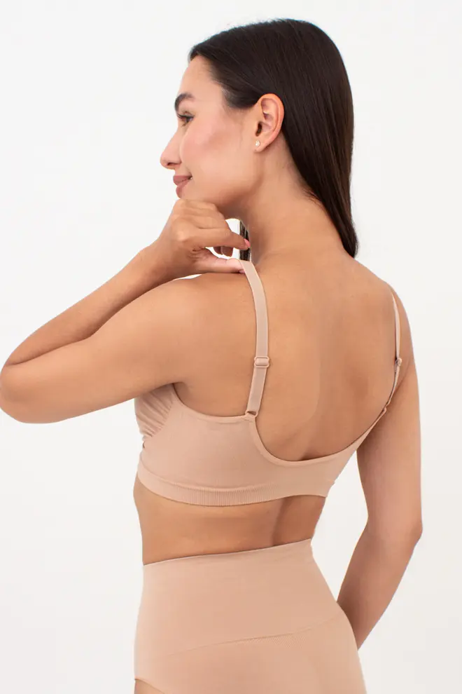 Nahtloses Top mit leicht formender Wirkung BRA SHAPEWEAR (nude)