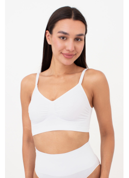 Nahtloses Top mit leicht formender Wirkung BRA SHAPEWEAR (white)