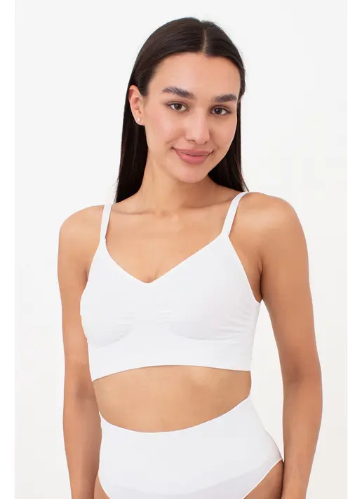 Nahtloses Top mit leicht formender Wirkung BRA SHAPEWEAR (white) Nahtloses Top mit leicht formender Wirkung BRA SHAPEWEAR (white)