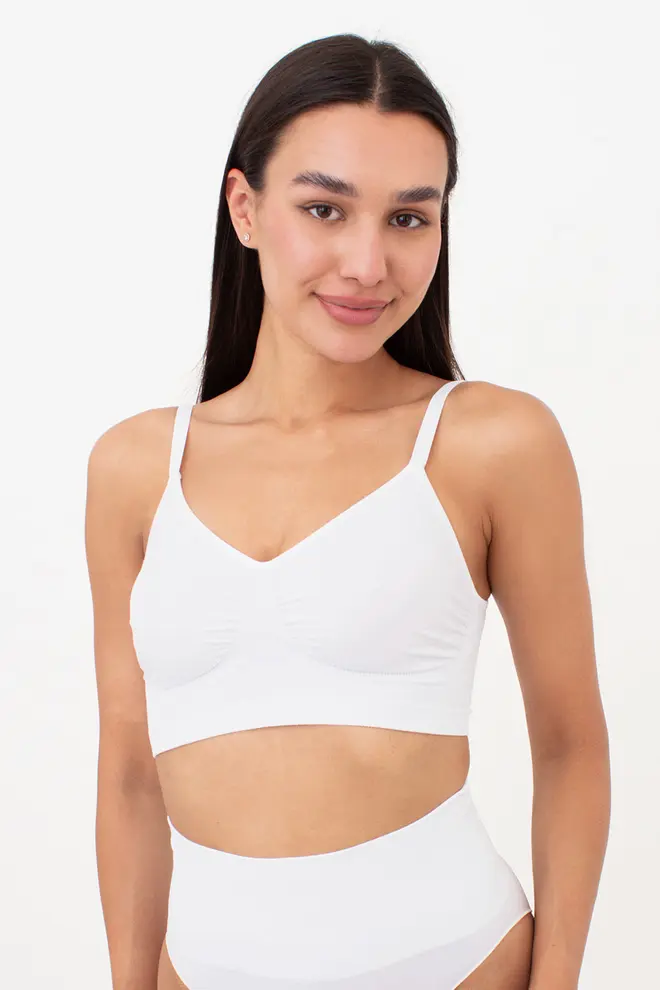 Nahtloses Top mit leicht formender Wirkung BRA SHAPEWEAR (white)