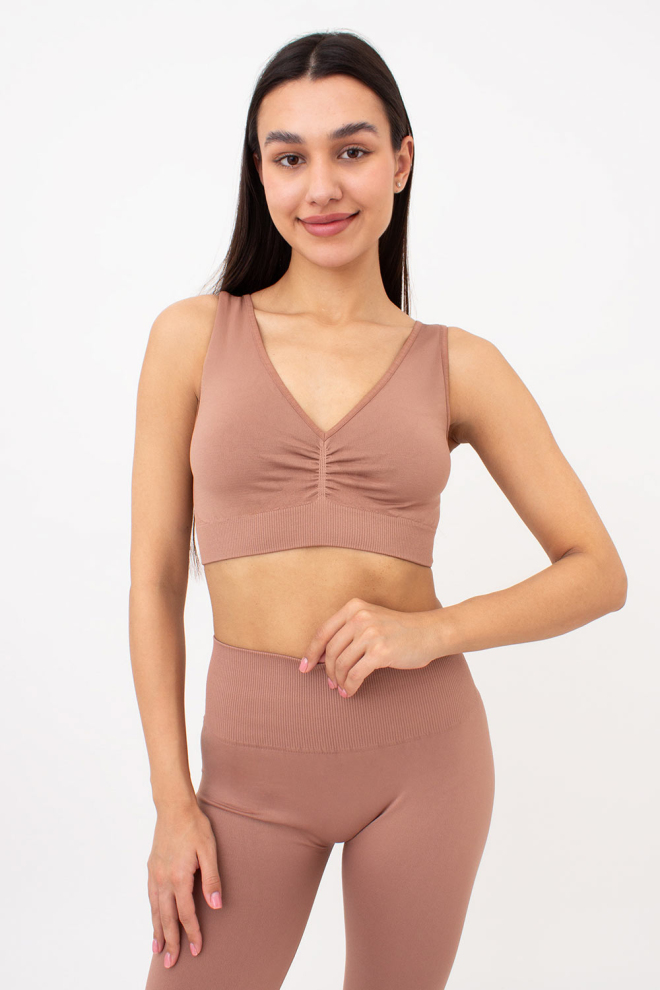 Seamless Push-up Top TOP SHAPE (mokko)