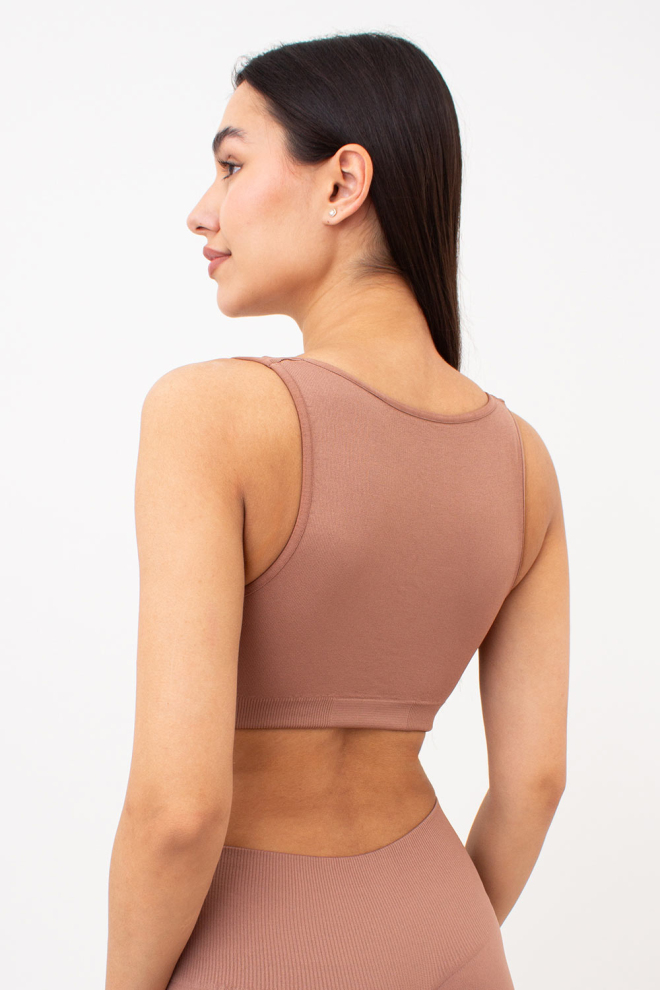 Seamless Push-up Top TOP SHAPE (mokko)