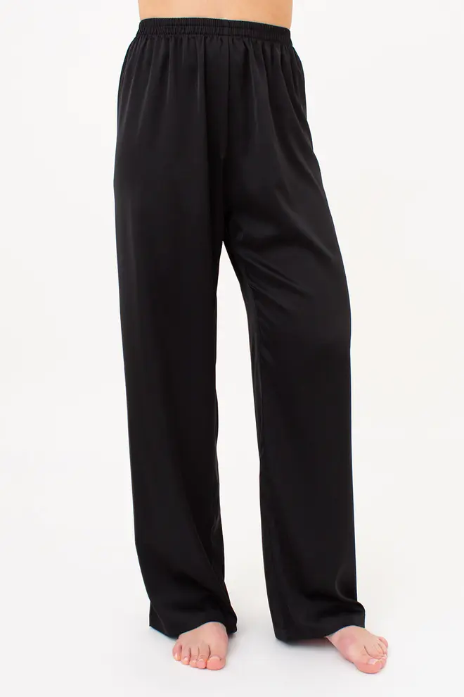 Seidepyjama mit Spitze HELENA 5009/051 (black)