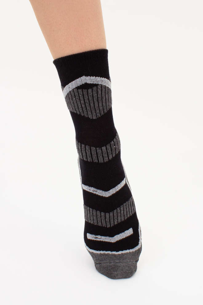 High Unisex Trekking Socks US3 WORK TREKKING (black)