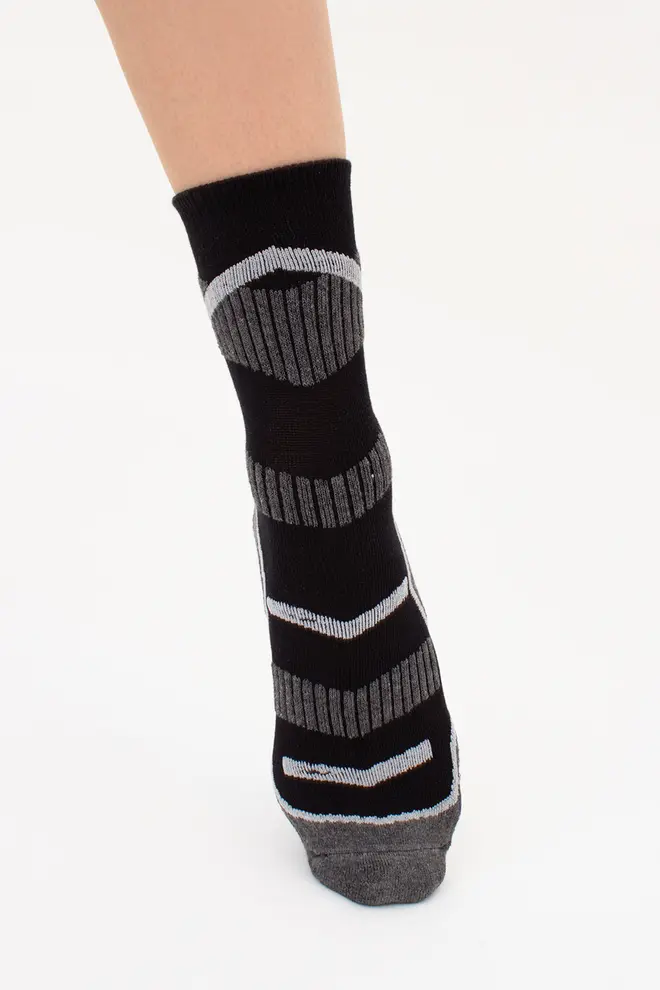 High Unisex Trekking Socks US3 WORK TREKKING (black)