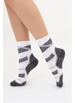 Hohe Unisex-Trekking-Socken US3 WORK TREKKING (white)