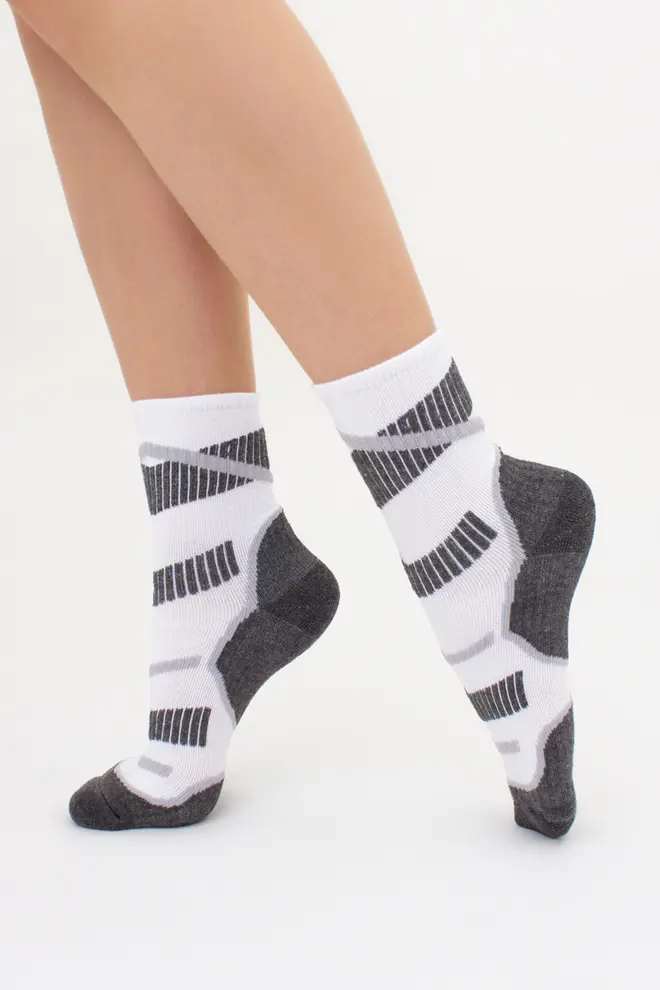 High Unisex Trekking Socks US3 WORK TREKKING (white)