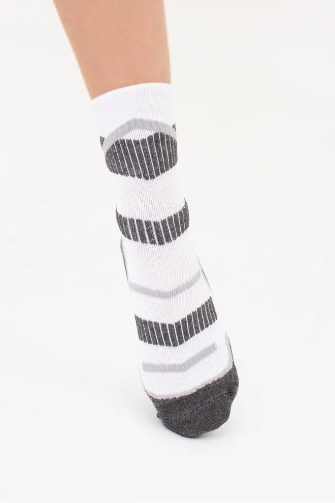 High Unisex Trekking Socks US3 WORK TREKKING (white)