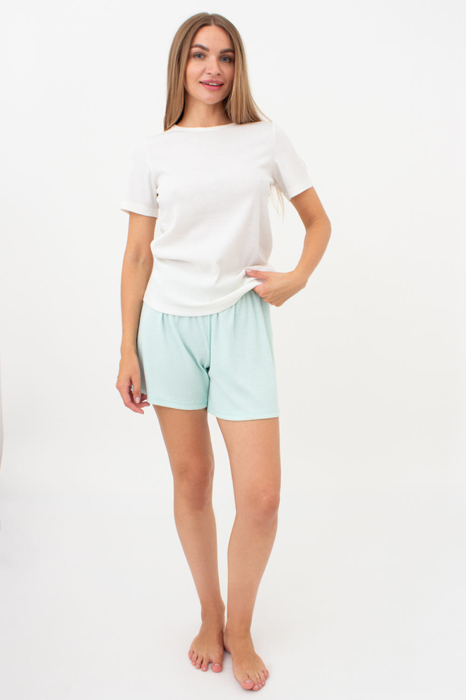 Geripptes T-Shirt RIB 4804/010 (milk)